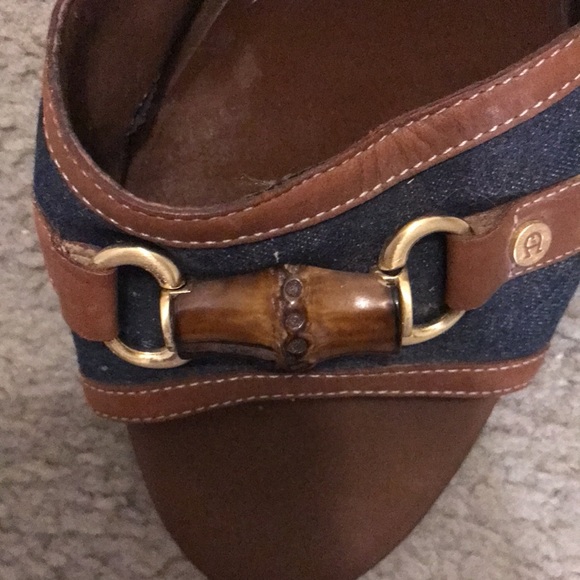 Stylish Brown and Blue Women's Sandals - Picture 2 of 6